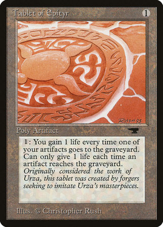 Tablet of Epityr [Antiquities] | Dumpster Cat Games