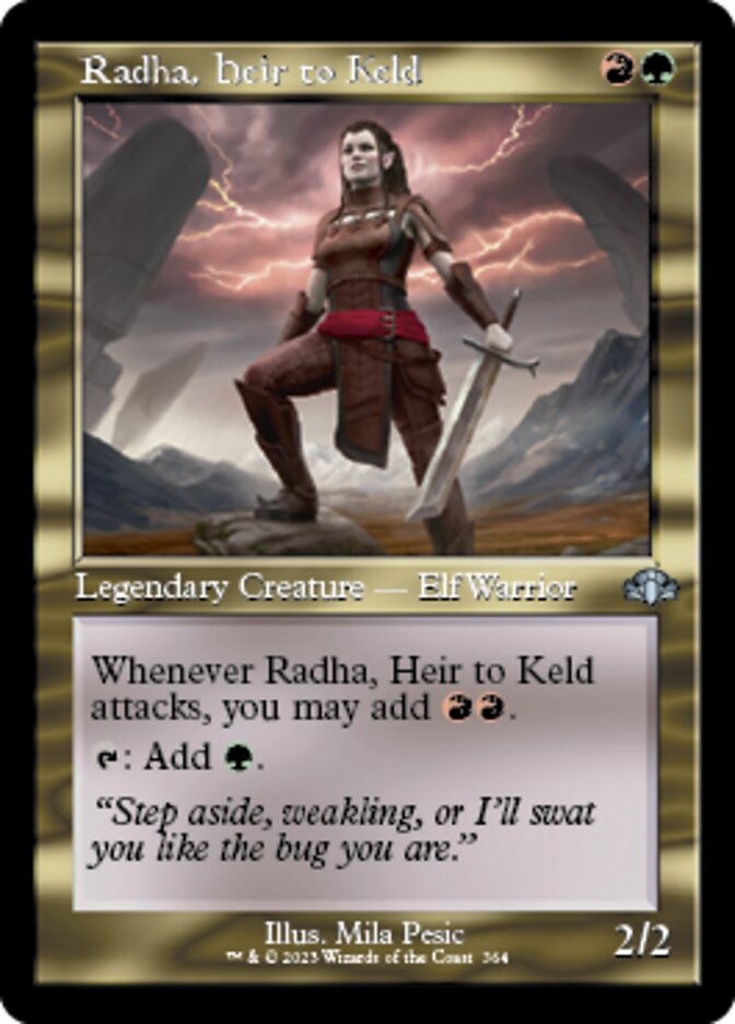 Radha, Heir to Keld (Retro) [Dominaria Remastered] | Dumpster Cat Games