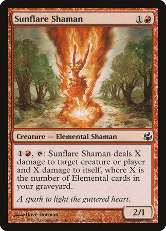 Sunflare Shaman [Morningtide] | Dumpster Cat Games