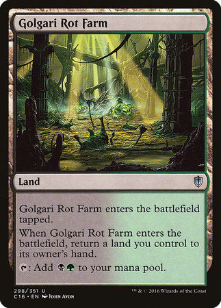 Golgari Rot Farm [Commander 2016] | Dumpster Cat Games