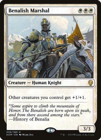 Benalish Marshal [Dominaria] | Dumpster Cat Games