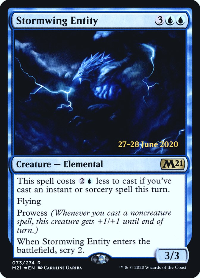 Stormwing Entity  [Core Set 2021 Prerelease Promos] | Dumpster Cat Games