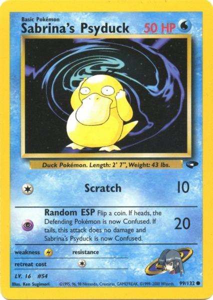 Sabrina's Psyduck (99/132) [Gym Challenge Unlimited] | Dumpster Cat Games