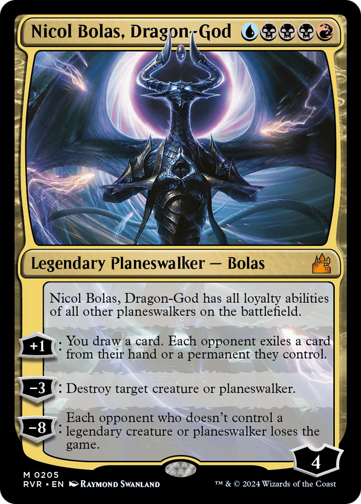 Nicol Bolas, Dragon-God [Ravnica Remastered] | Dumpster Cat Games