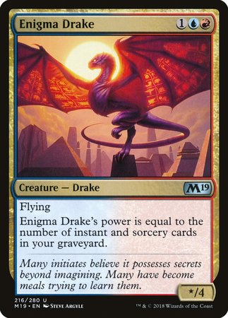 Enigma Drake [Core Set 2019] | Dumpster Cat Games