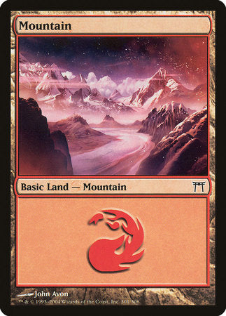 Mountain (301) [Champions of Kamigawa] | Dumpster Cat Games