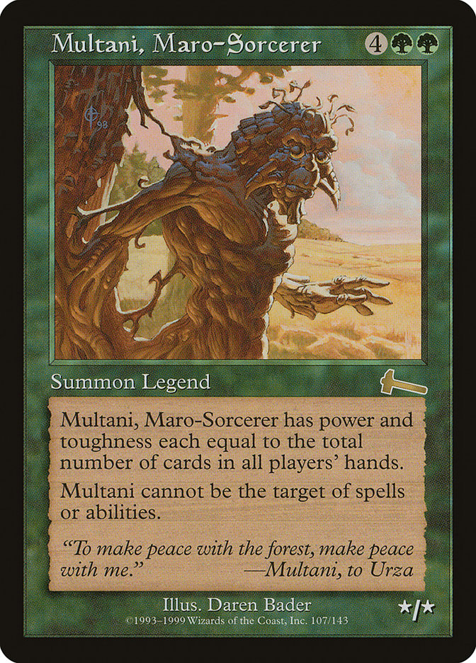 Multani, Maro-Sorcerer [Urza's Legacy] | Dumpster Cat Games