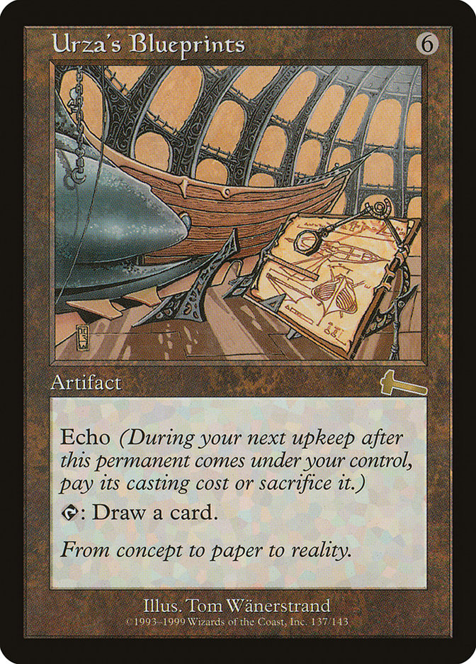 Urza's Blueprints [Urza's Legacy] | Dumpster Cat Games