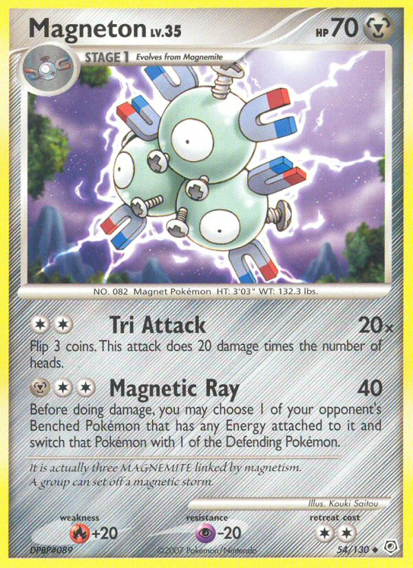 Magneton (54/130) [Diamond & Pearl: Base Set] | Dumpster Cat Games