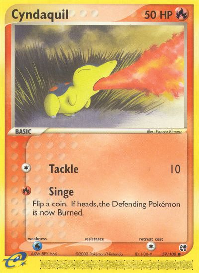 Cyndaquil (59/100) [EX: Sandstorm] | Dumpster Cat Games