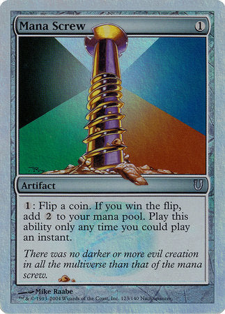Mana Screw (Alternate Foil) [Unhinged] | Dumpster Cat Games