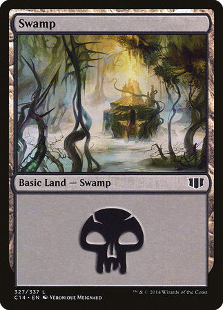 Swamp (327) [Commander 2014] | Dumpster Cat Games