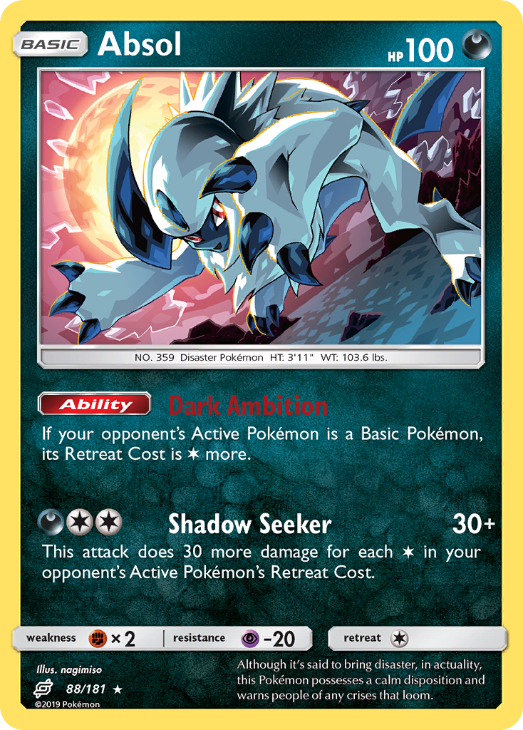 Absol (88/181) [Sun & Moon: Team Up] | Dumpster Cat Games