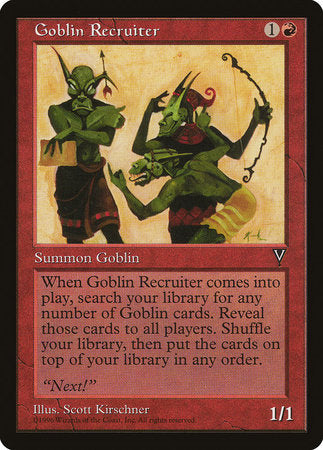 Goblin Recruiter [Visions] | Dumpster Cat Games