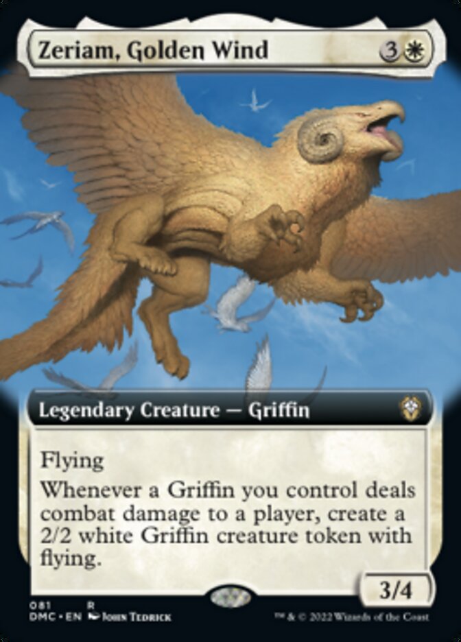 Zeriam, Golden Wind (Extended Art) [Dominaria United Commander] | Dumpster Cat Games
