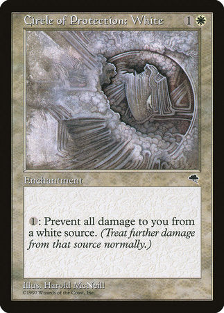 Circle of Protection: White [Tempest] | Dumpster Cat Games