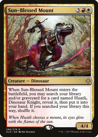 Sun-Blessed Mount [Ixalan] | Dumpster Cat Games