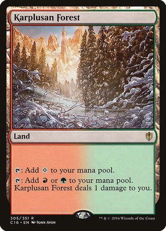 Karplusan Forest [Commander 2016] | Dumpster Cat Games