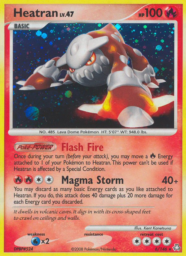 Heatran (6/146) [Diamond & Pearl: Legends Awakened] | Dumpster Cat Games