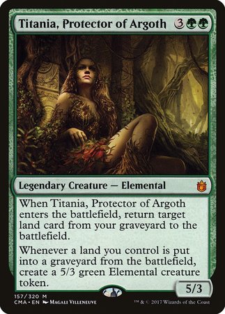 Titania, Protector of Argoth [Commander Anthology] | Dumpster Cat Games