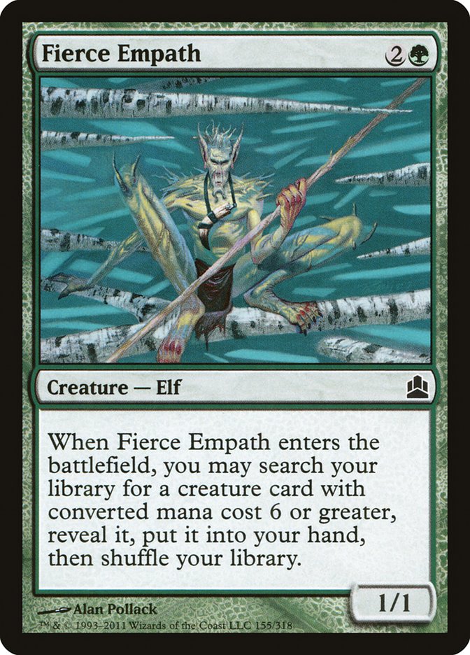Fierce Empath [Commander 2011] | Dumpster Cat Games