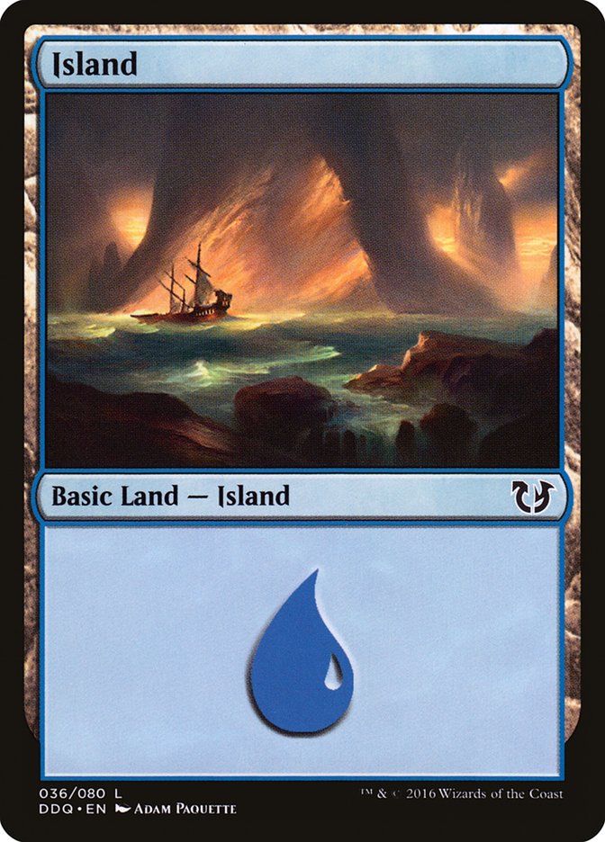 Island (36) [Duel Decks: Blessed vs. Cursed] | Dumpster Cat Games