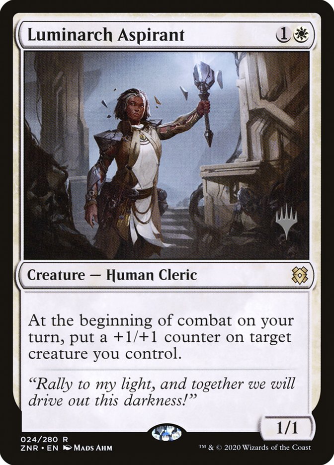 Luminarch Aspirant (Promo Pack) [Zendikar Rising Promos] | Dumpster Cat Games