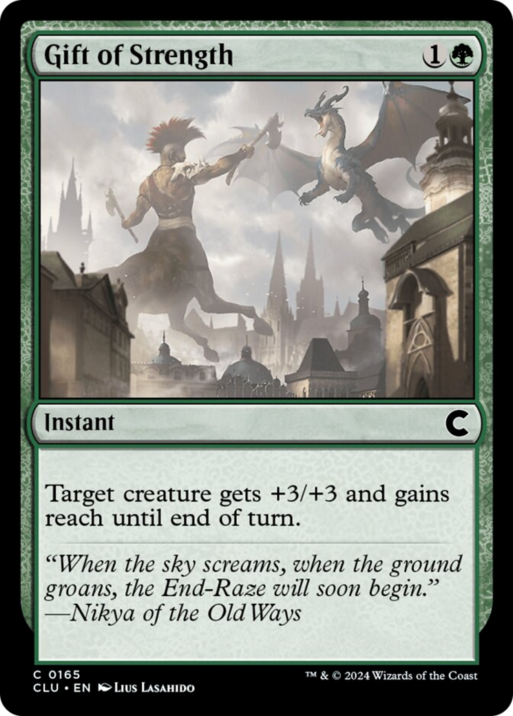 Gift of Strength [Ravnica: Clue Edition] | Dumpster Cat Games