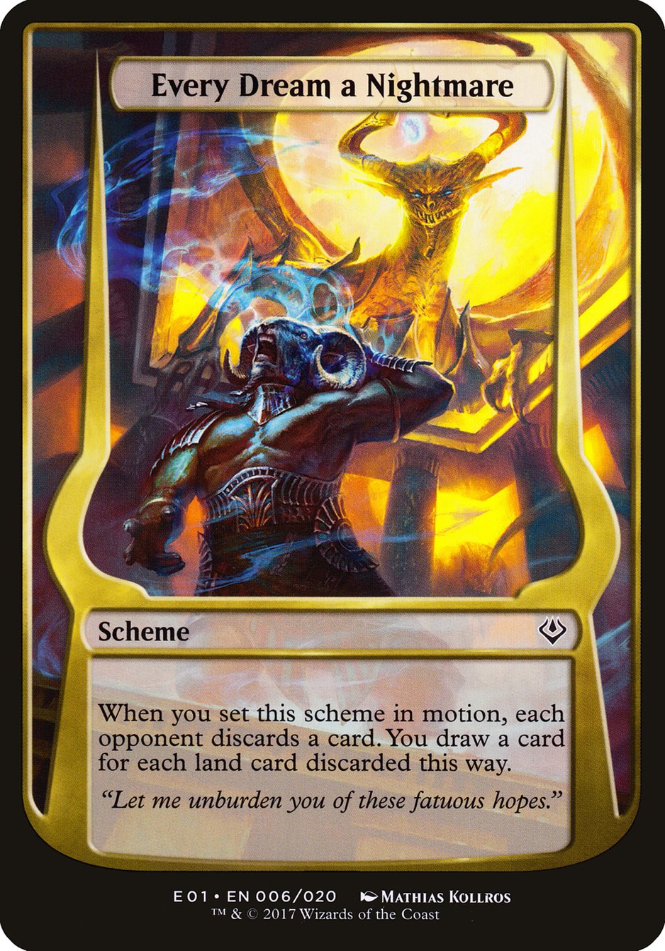 Every Dream a Nightmare (Schemes) [Archenemy: Nicol Bolas Schemes] | Dumpster Cat Games