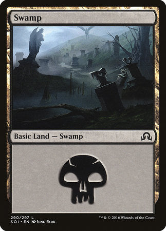 Swamp (290) [Shadows over Innistrad] | Dumpster Cat Games