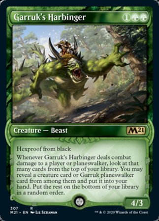 Garruk's Harbinger (Showcase) [Core Set 2021] | Dumpster Cat Games