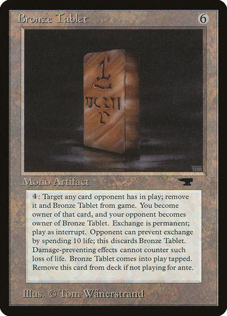 Bronze Tablet [Antiquities] | Dumpster Cat Games