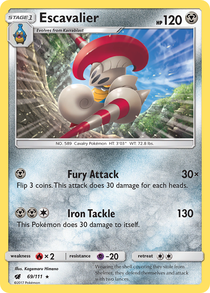 Escavalier (69/111) [Sun & Moon: Crimson Invasion] | Dumpster Cat Games