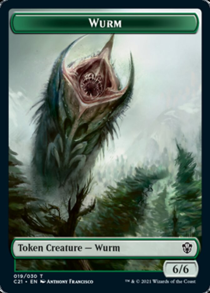 Wurm // Kraken Token [Commander 2021 Tokens] | Dumpster Cat Games