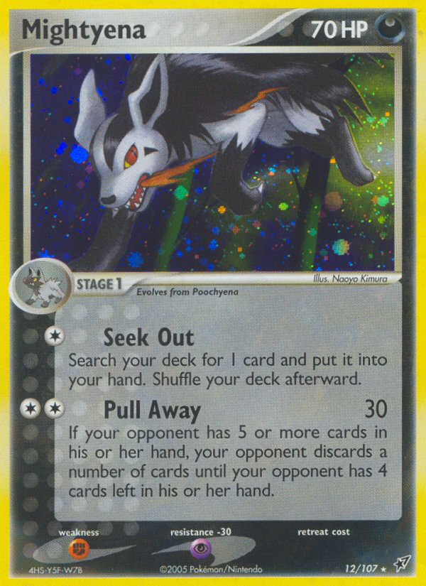 Mightyena (12/107) [EX: Deoxys] | Dumpster Cat Games