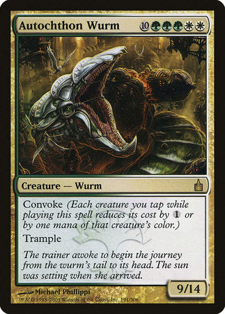 Autochthon Wurm [Ravnica: City of Guilds] | Dumpster Cat Games