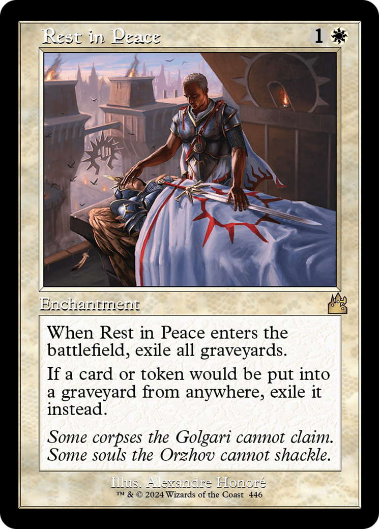 Rest in Peace (Retro Frame) [Ravnica Remastered] | Dumpster Cat Games