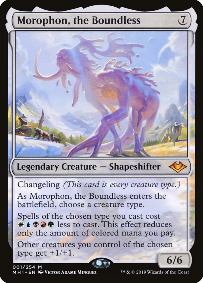Morophon, the Boundless (Promo Pack) [Modern Horizons Promos] | Dumpster Cat Games