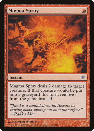 Magma Spray [Shards of Alara] | Dumpster Cat Games