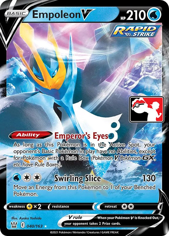 Empoleon V (040/163) [Prize Pack Series One] | Dumpster Cat Games