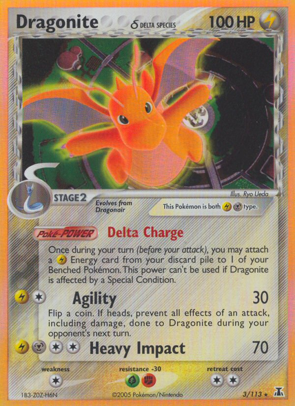 Dragonite (3/113) (Delta Species) [EX: Delta Species] | Dumpster Cat Games