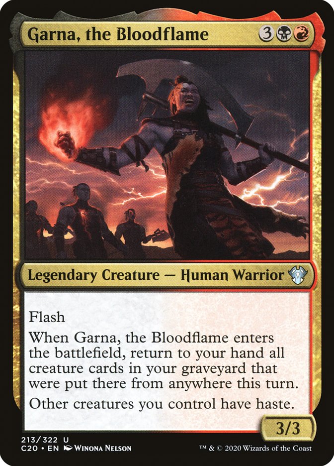 Garna, the Bloodflame [Commander 2020] | Dumpster Cat Games