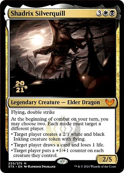 Shadrix Silverquill [Strixhaven: School of Mages Prerelease Promos] | Dumpster Cat Games