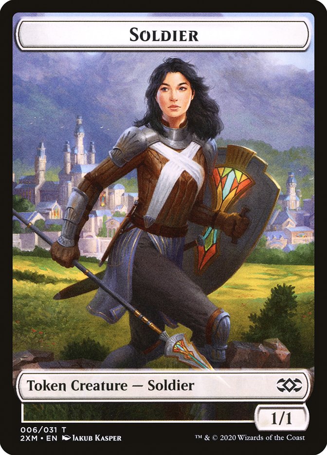 Soldier Token [Double Masters] | Dumpster Cat Games