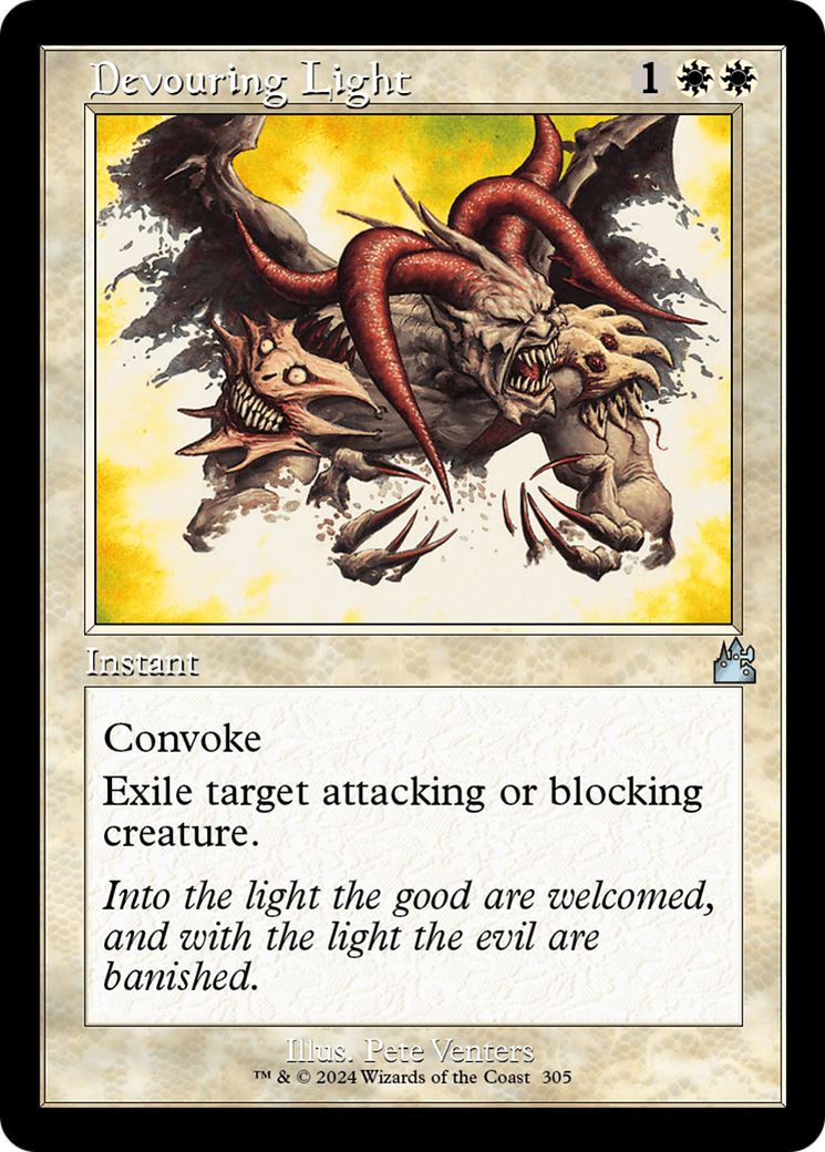 Devouring Light (Retro Frame) [Ravnica Remastered] | Dumpster Cat Games