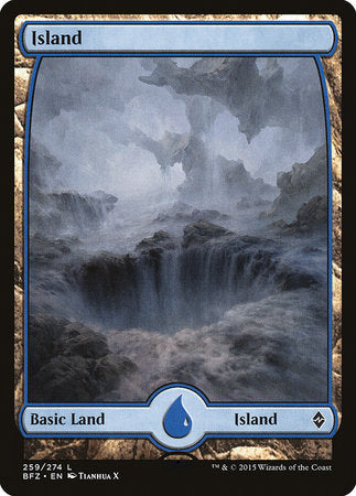 Island (259) - Full Art [Battle for Zendikar] | Dumpster Cat Games