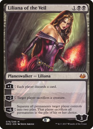 Liliana of the Veil [Modern Masters 2017] | Dumpster Cat Games