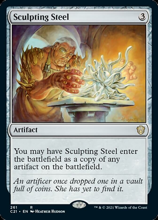 Sculpting Steel [Commander 2021] | Dumpster Cat Games