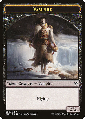 Vampire Token [Khans of Tarkir Tokens] | Dumpster Cat Games