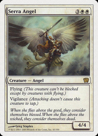 Serra Angel [Ninth Edition] | Dumpster Cat Games